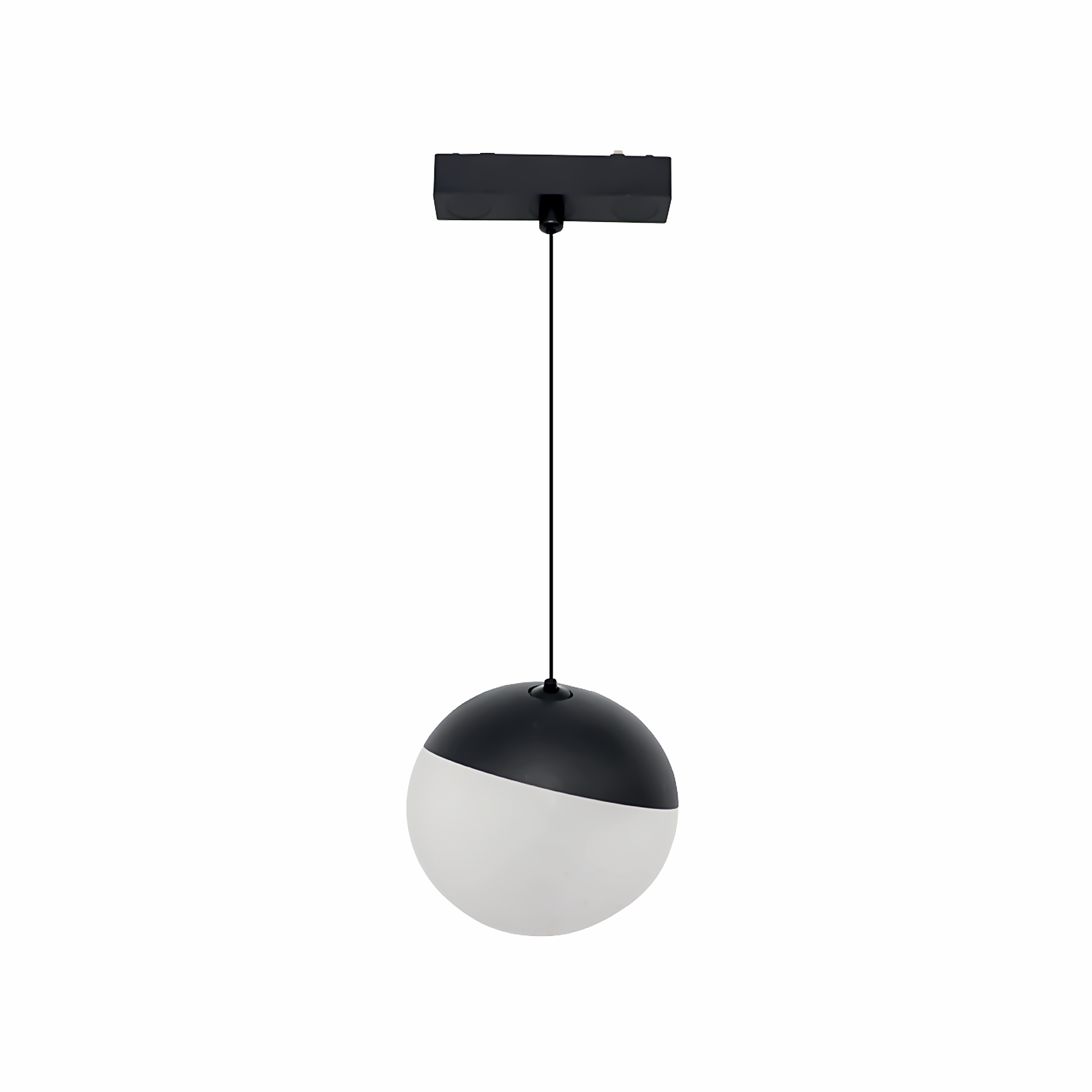 DL26 Luna Black 6W/3000K Ø100 Globe Magnetic Pendant