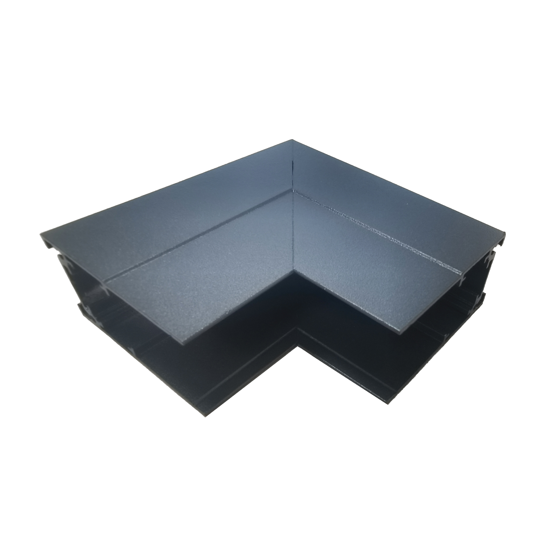 DL40 Magnetik Sıva Üstü Alüminyum Ray 90° Dikey Bağlantı Aparatı