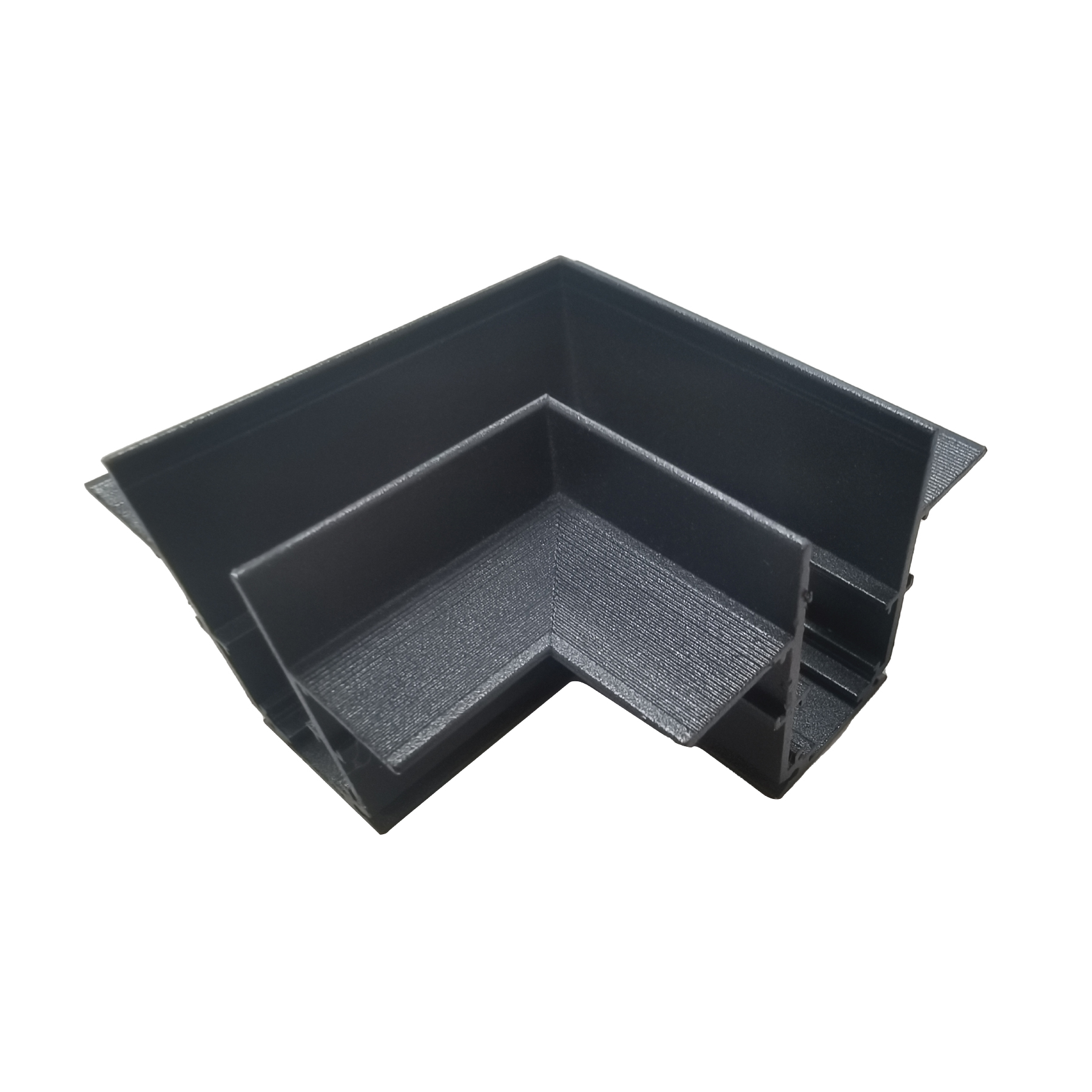 DL40 Magnetik Sıva Altı Trimless Alüminyum Ray 90° Yatay Bağlantı Aparatı