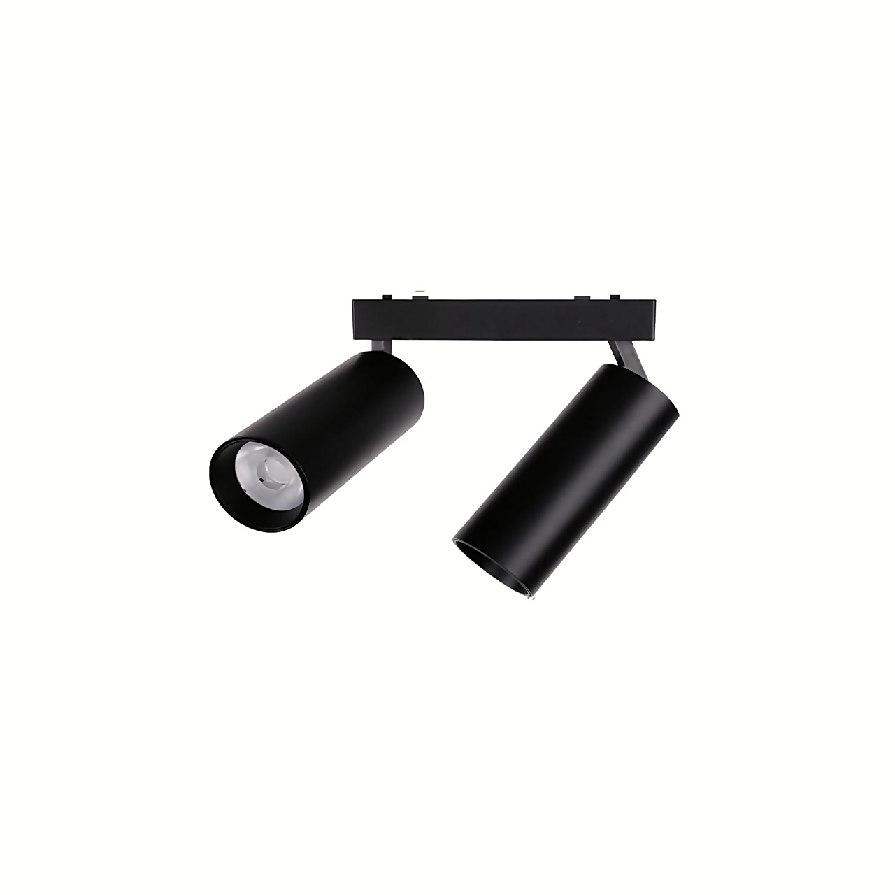DL26 Double Optic Black 10+10W/3000K 24° Lens Dual-Head Magnetic Track Spotlight