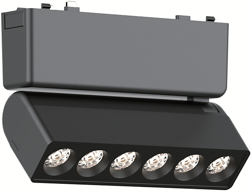 DL26 Vector Grille Black 6W/3000K Adjustable Magnetic Grille Light