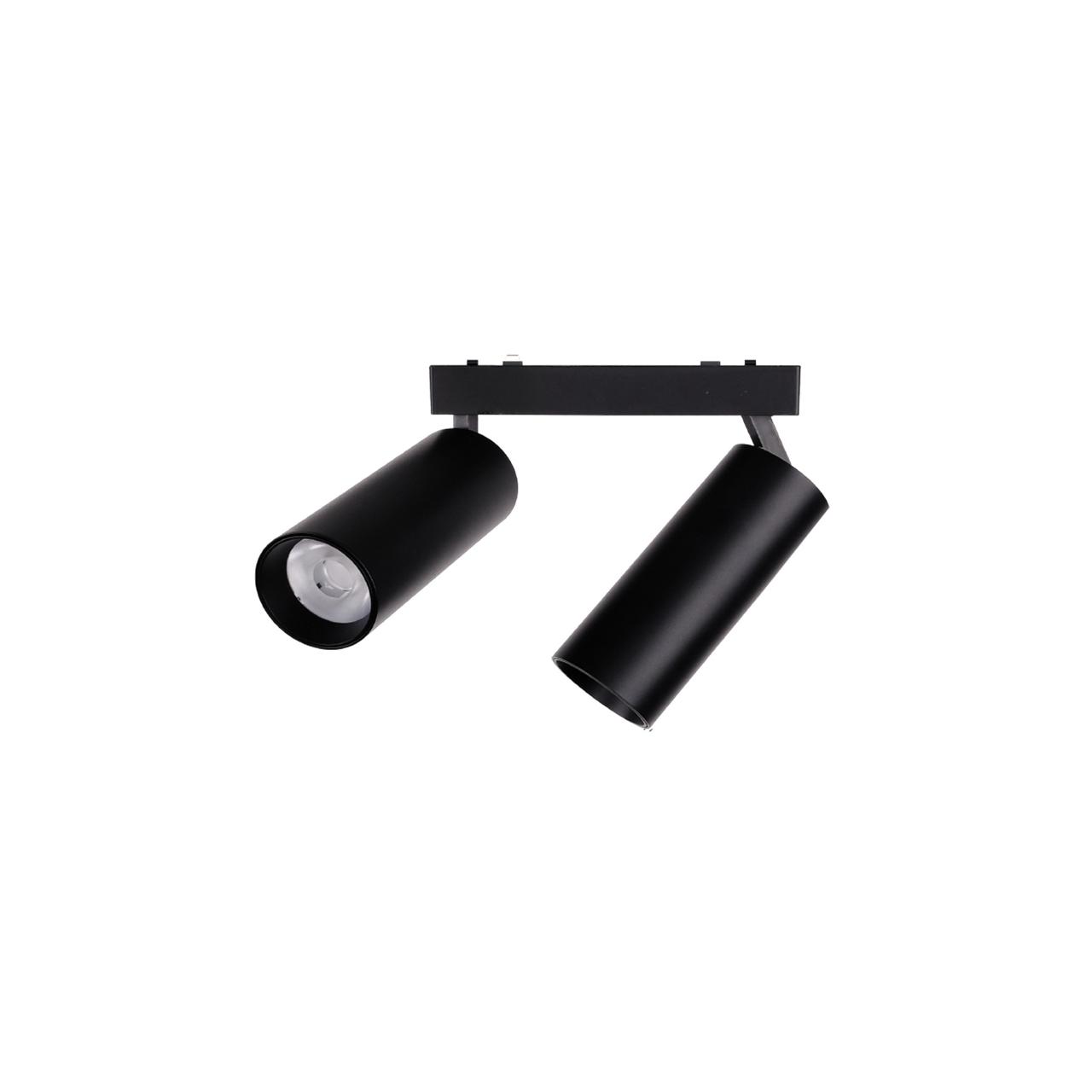 DL26 Double Optic Black 10+10W/CCTS Magnetic Spot Light