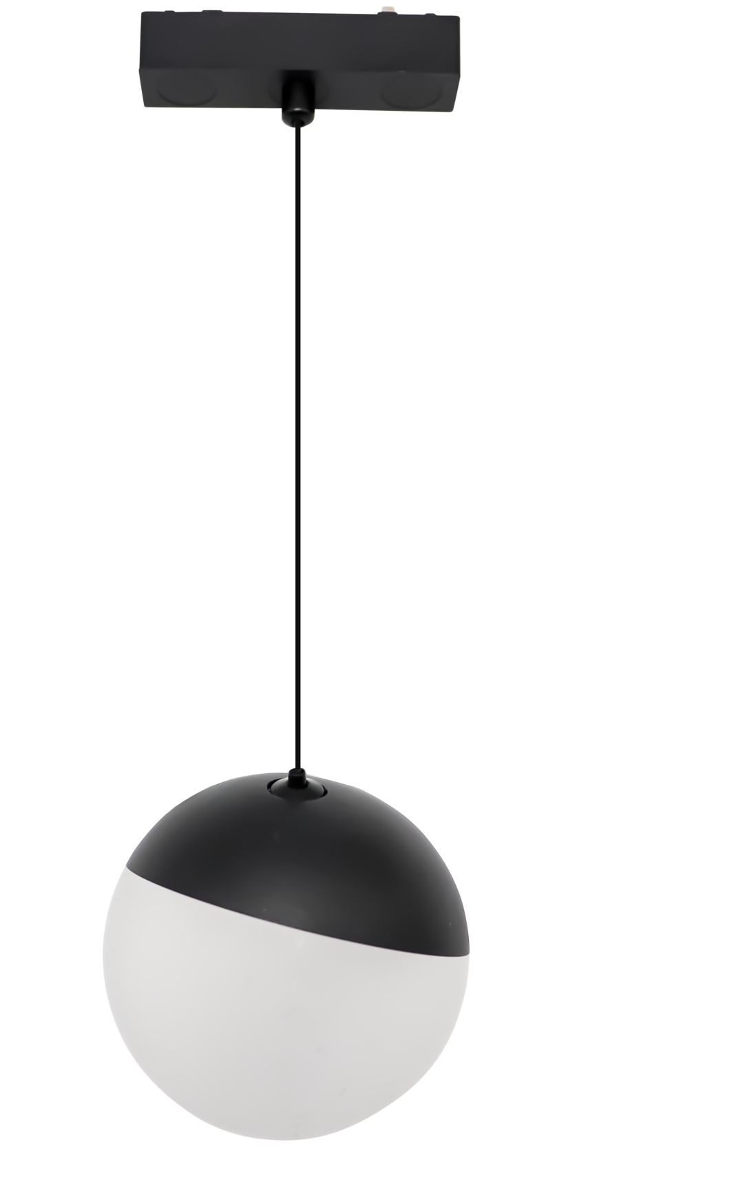 DL26 Luna Black 6W/4000K Magnetic Ø100 Globe Pendant Light