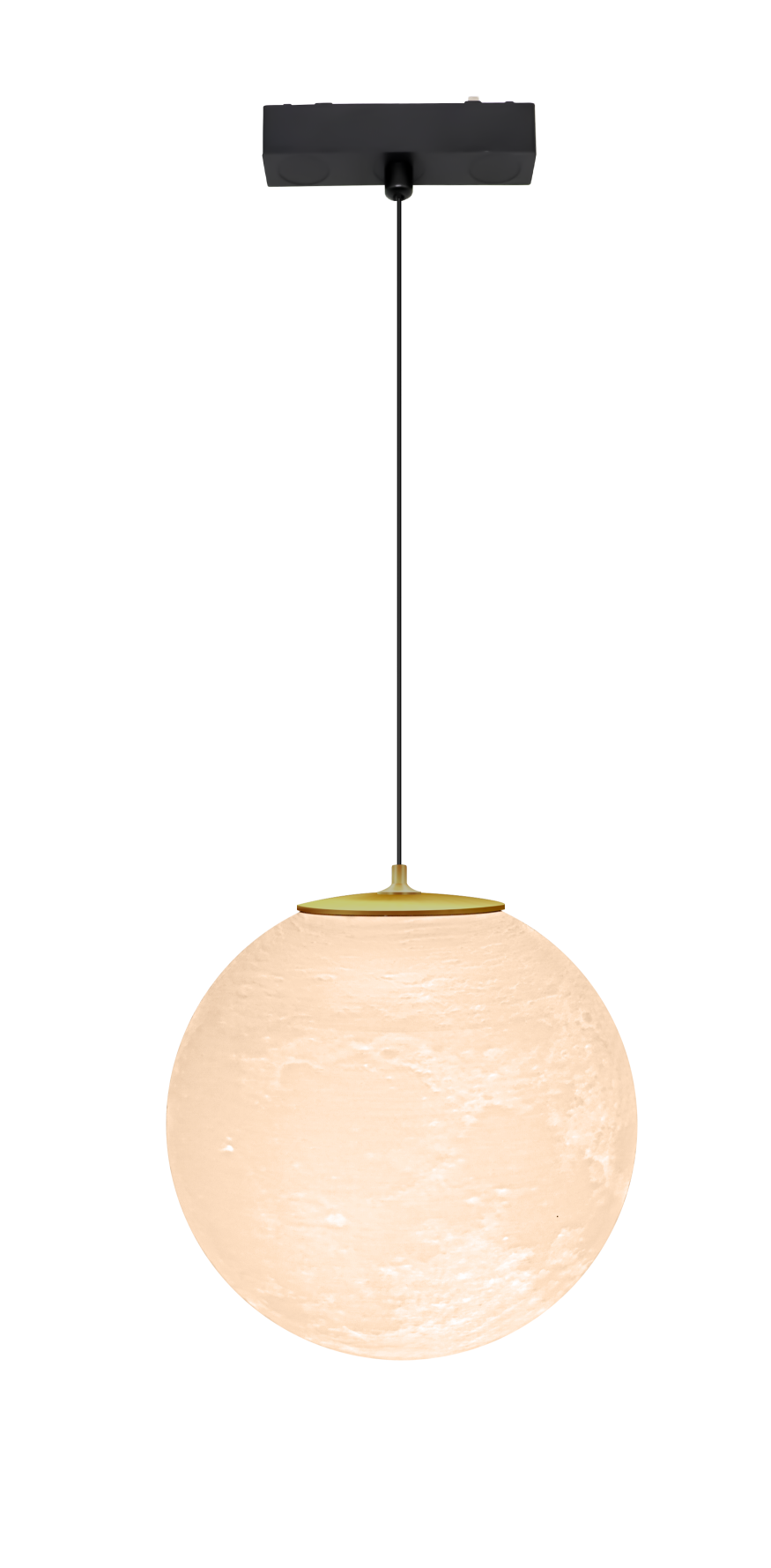 DL26 Globe Black 6W/3000K Magnetic Ø150 Globe Pendant Light