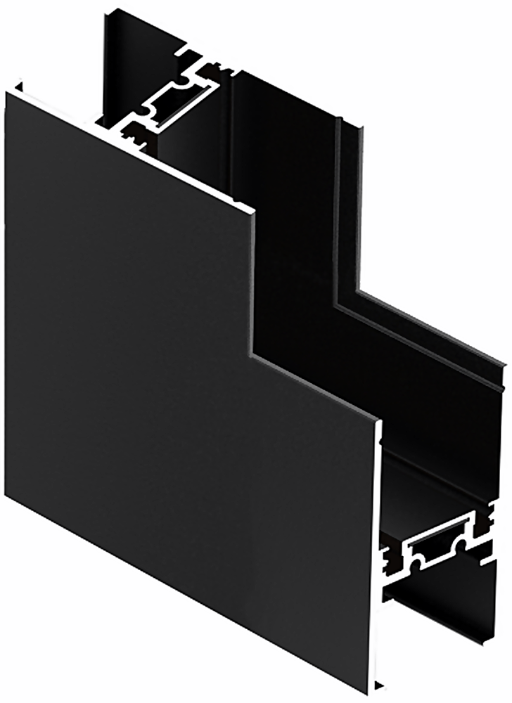 DL26 Magnetic Surface Mounted Aluminum Track 90° Vertical Connector