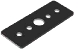 DL26 Magnetic Surface Mounted Aluminum Track Mounting Bracket
