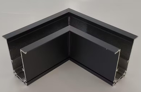 DL26 Magnetic Recessed Concealed Aluminum Track 90° Horizontal Connector