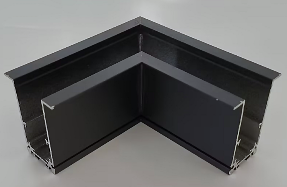 DL26 Magnetic Recessed Concealed Aluminum Track 90° Horizontal Connector