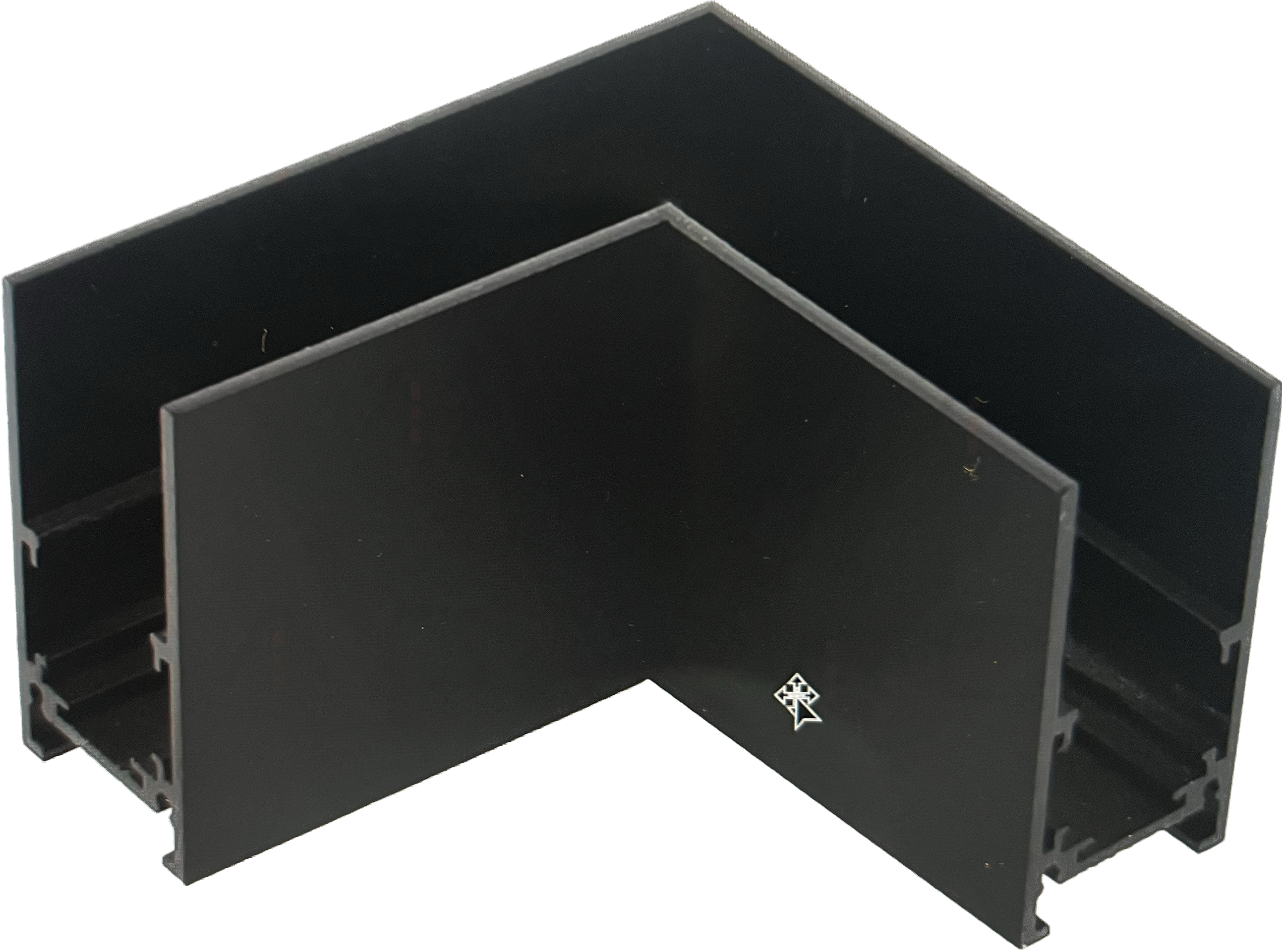 DL20 Magnetic Surface Mounted Aluminum Track 90° Horizontal Connector