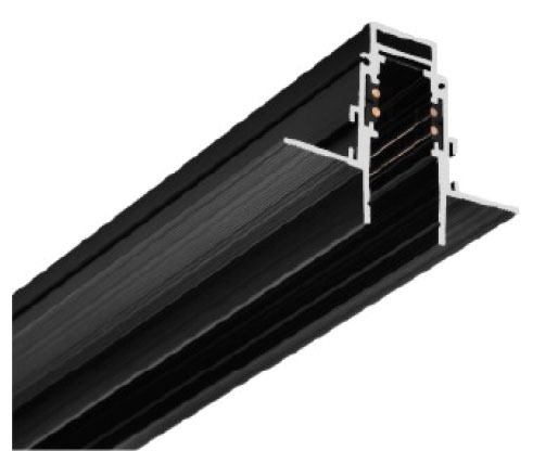 DL20 Magnetic Recessed Trimless Aluminum Track - 2m