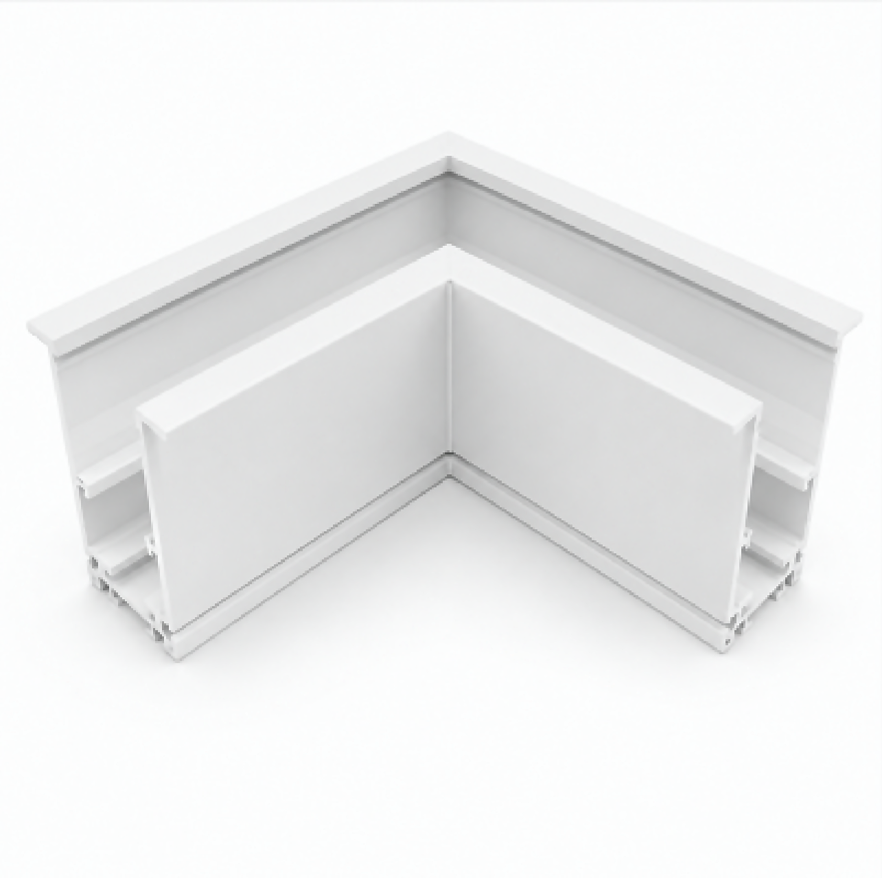 DL20 Magnetic Recessed Concealed Aluminum Track 90° Horizontal Connector
