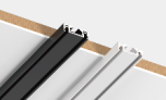 DL26 Slim Magnetic Surface Mounted Aluminum Track - 3m