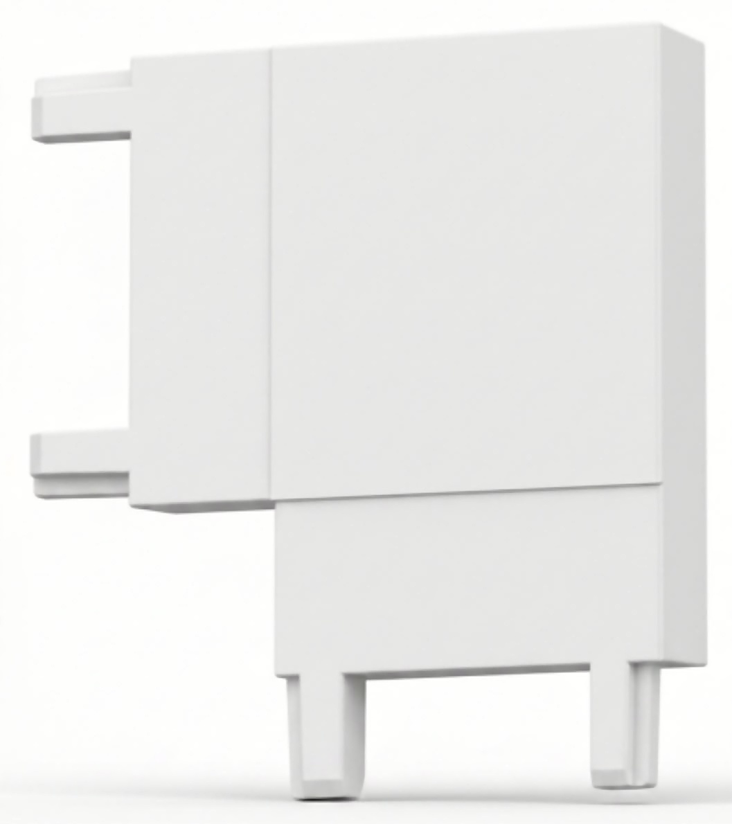DL26 Slim Magnetic Surface Mounted Aluminum Track 90° Horizontal Connector