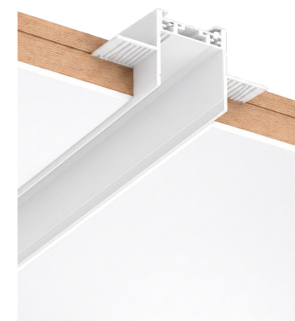 DL26 Magnetic Recessed Trimless Aluminum Track - 1m
