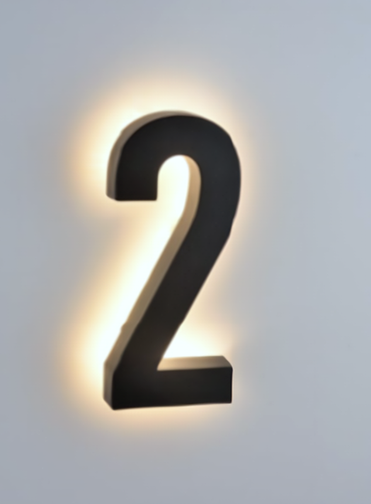 DL9001-2 LED House Number 2 3.3W 12V IP65