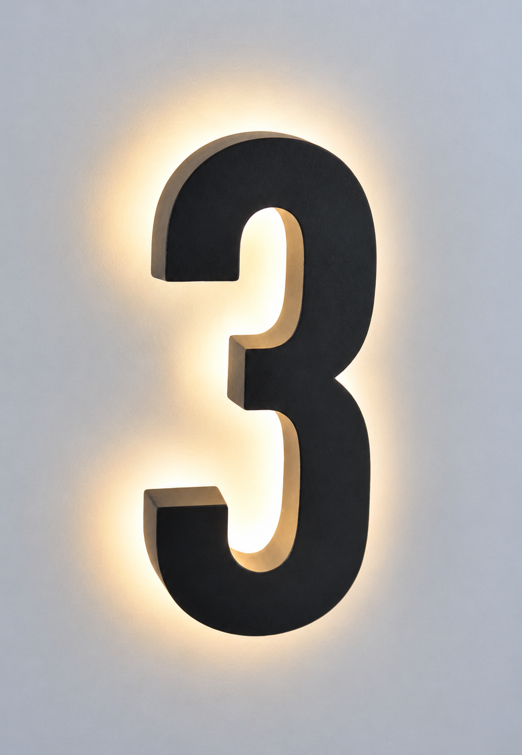 DL9001-3 LED House Number 3 3.3W 12V IP65