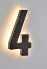 DL9001-4 LED House Number 4 3.3W 12V IP65