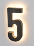 DL9001-5 LED House Number 5 3.3W 12V IP65
