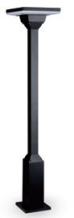 DL9237B LED Pole Light 12W 100-240V IP54 CCT