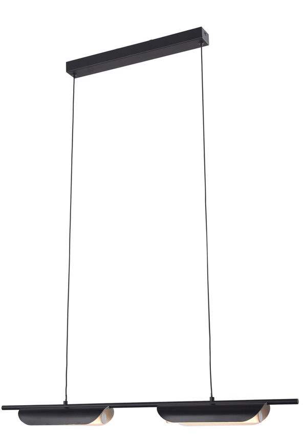 DL10013 Linear Bar LED Pendant Light, 2-Light Tiltable Discs (10W)