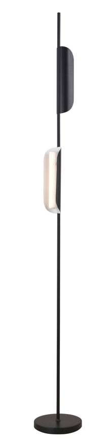 DL10019 LED Floor Lamp, 2-Light Tiltable Disc Panels (10W)