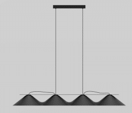DL10362 Felt + Aluminum Pendant 1050mm 20W