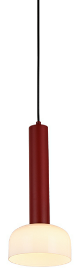 DL11371 Glass Cylinder LED Pendant Light (Opal Glass)