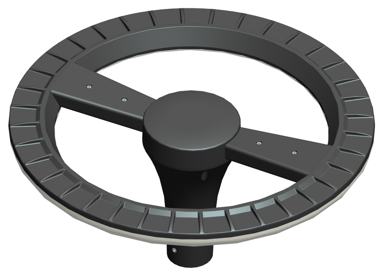 DL11417 Halo Ring Post-Top Garden Luminaire (Ø560, Spoked Top)