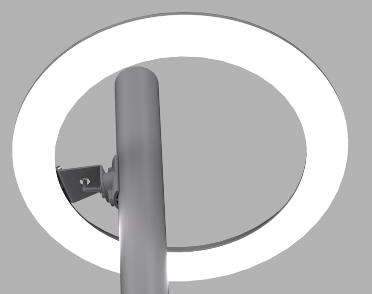 DL11419 Adjustable Multi-Ring Post-Top Garden Luminaire (Ø565, Tilting)