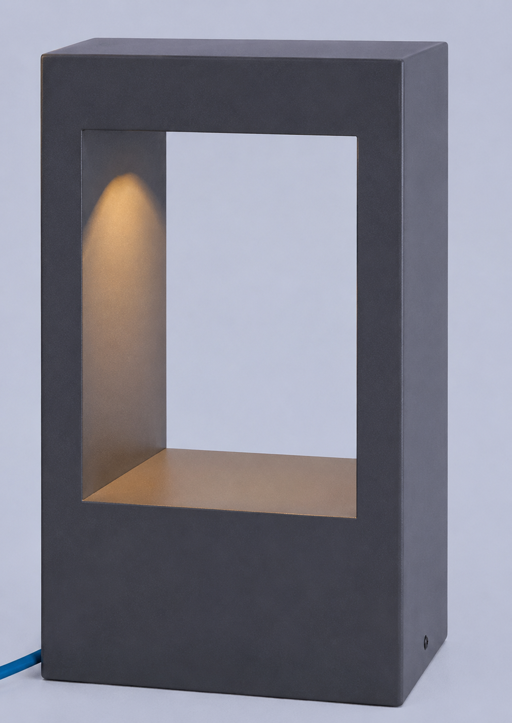 DL11461 Rectangular Open-Frame Bollard (Clear Glass, Variant A)