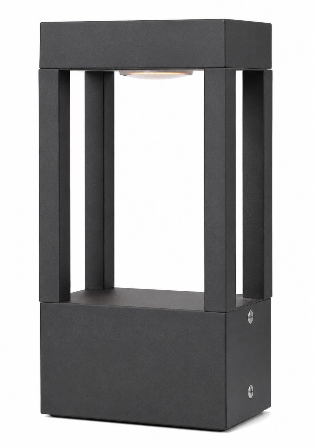 DL11463 Rectangular Bollard (Open Frame, Clear Glass, Variant A)