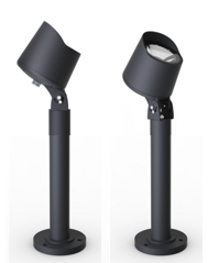DL11467 Adjustable Spot Bollard (Frost Glass)