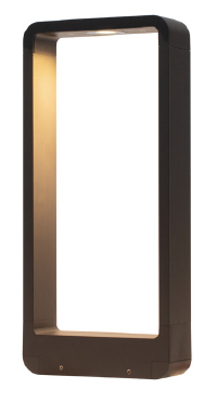 DL11468 Bollard Light (Rectangular Frame, Frost Glass)