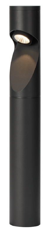 DL11469 Bollard Light (Angled-Cut Cylinder, Frost Glass)