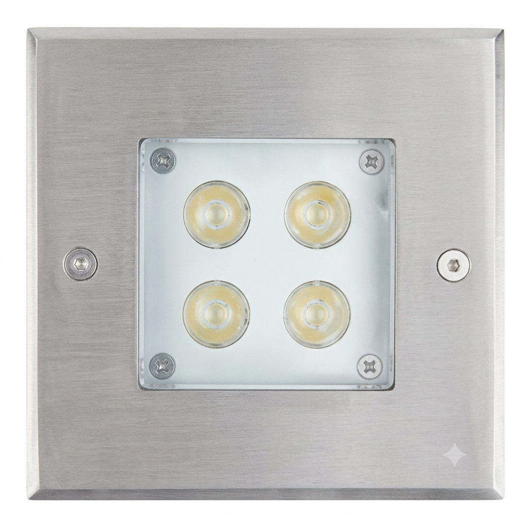 DL11590 Square Recessed Inground Uplight (4W)