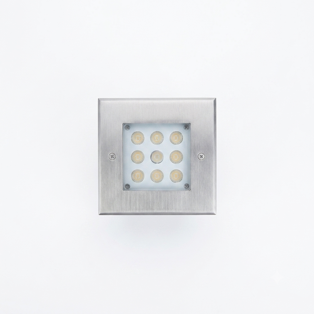 DL11591 Square Recessed Inground Uplight (9W)