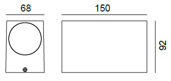 DL11601 Outdoor Rectangular Wall Light (GU10)