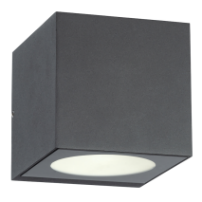 DL11612 Outdoor LED Up & Down Cube Wall Light (2x 6W)