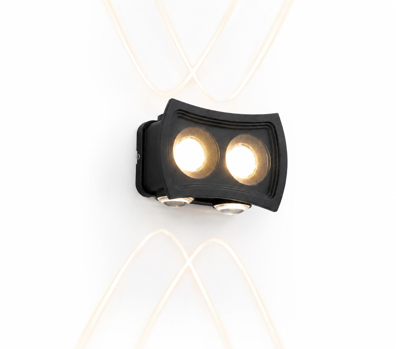 DL11654 Outdoor LED Up/Down Wall Light, 6-Beam (10W)