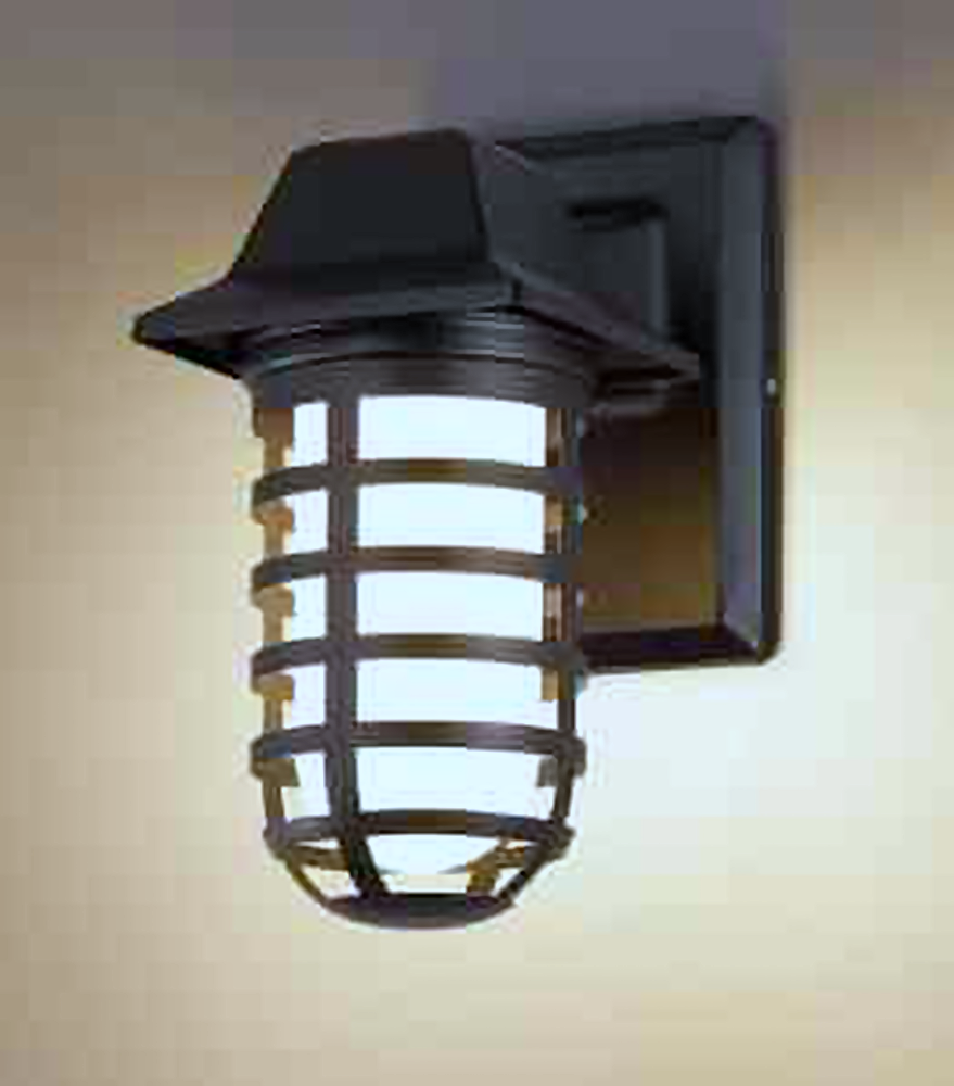 DL11684 Outdoor Wall Lantern, Ribbed Cage E27