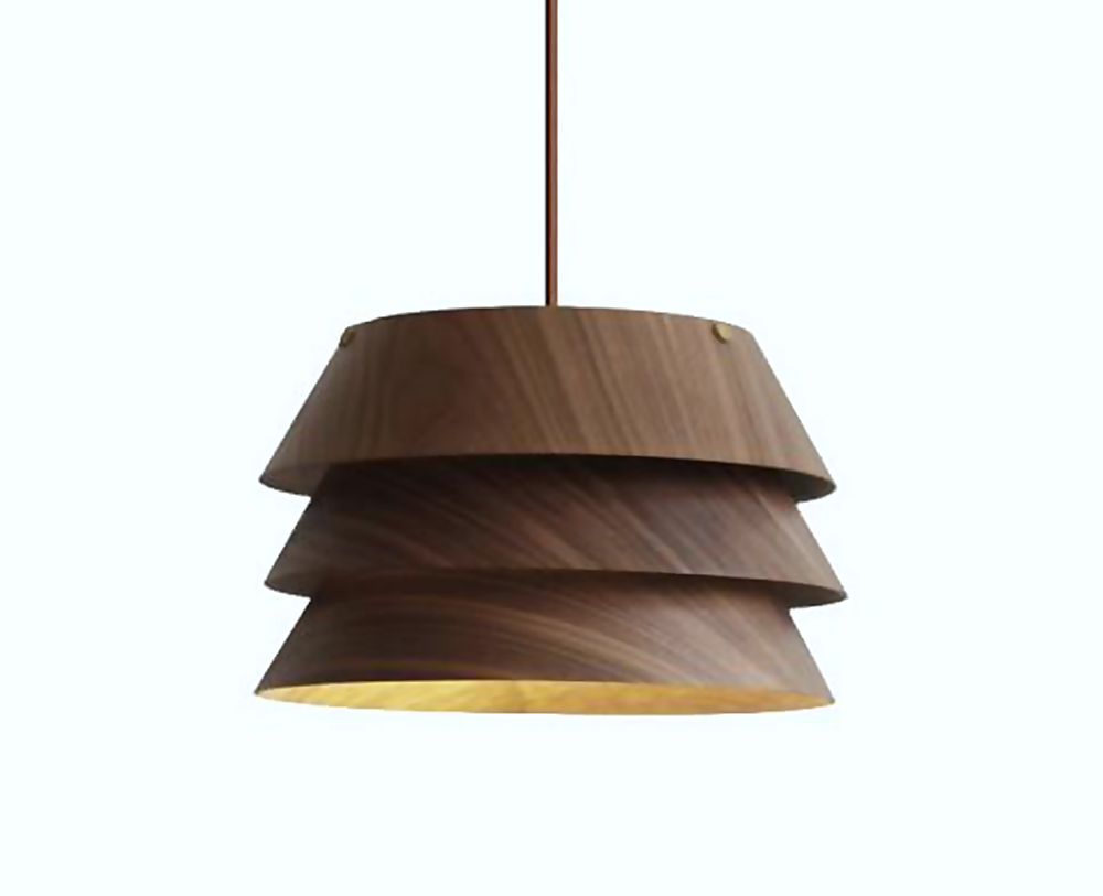 DL12762 Dark Walnut Wood Pendant Light (270*170Hmm, E27 60W)