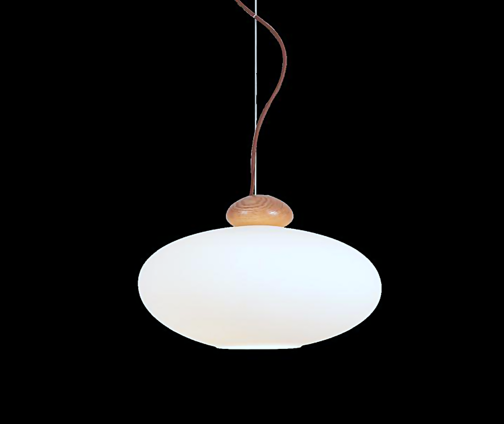 DL12766 Oak Wood & Glass Pendant Light (360*180Hmm, E27 60W)