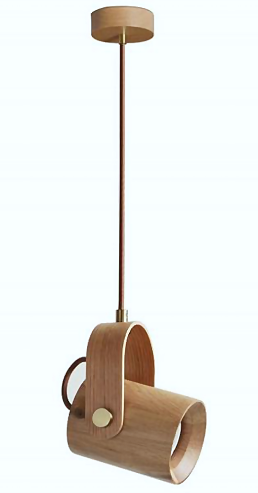 DL12784 Oak Wood Pendant Light (85*115*130Hmm, GU10 6W)