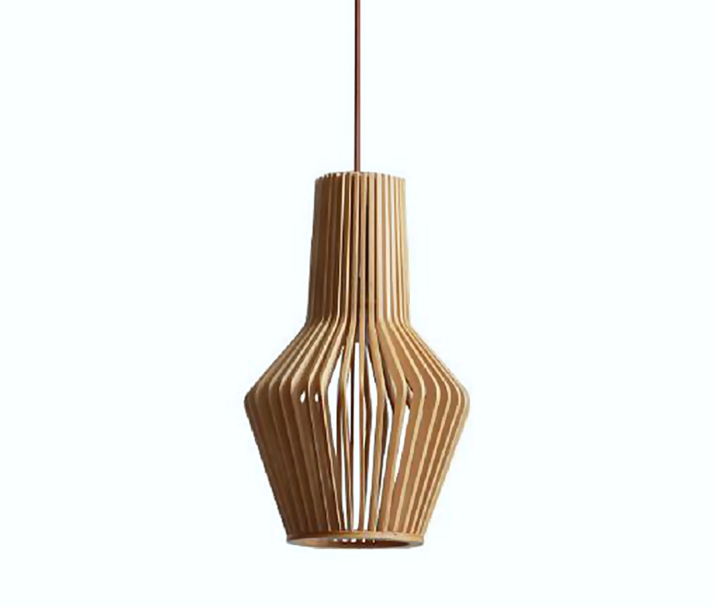 DL12797 Plywood Pendant Light (200*320Hmm, E27 60W)