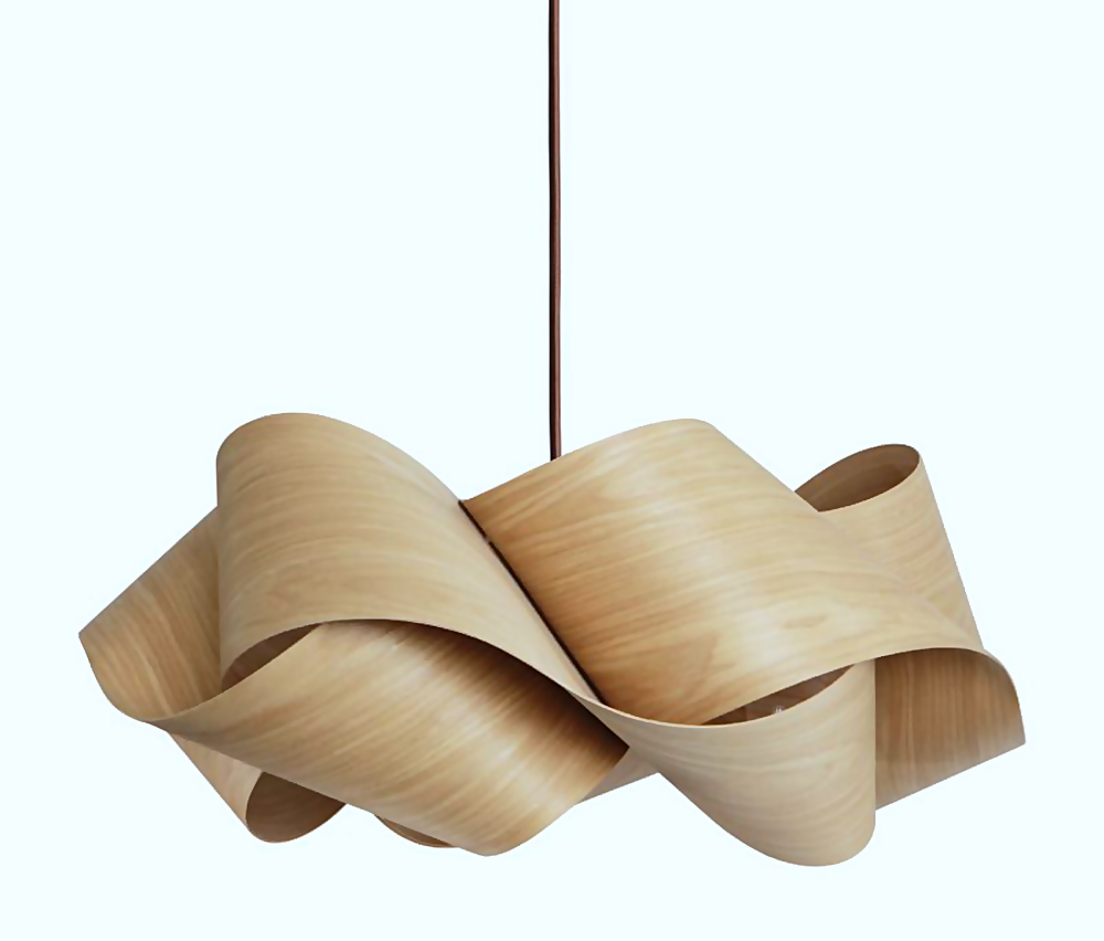 DL12822 Wood Veneer Pendant Light (Width 620, E27 60W)