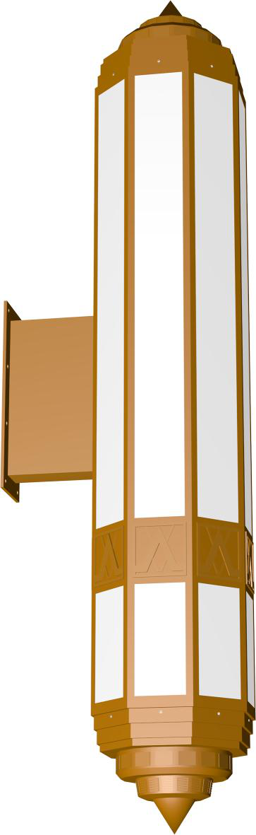 DL12937 Amber Outdoor Wall Sconce with Bracket