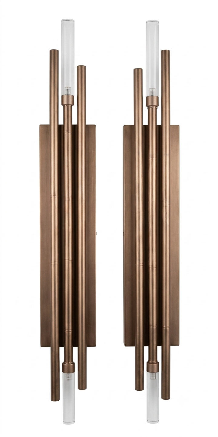 DL12942 Bamboo-Pattern Outdoor Wall Lantern (6W)
