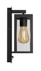 DL13108 Glass Box Garden Wall Lantern with PIR Sensor (E27, IP44)