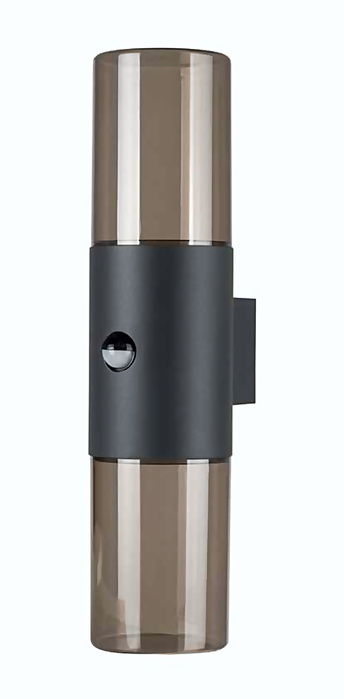 DL13116 Up/Down Cylinder Garden Wall Light with PIR Sensor (E27, IP54)