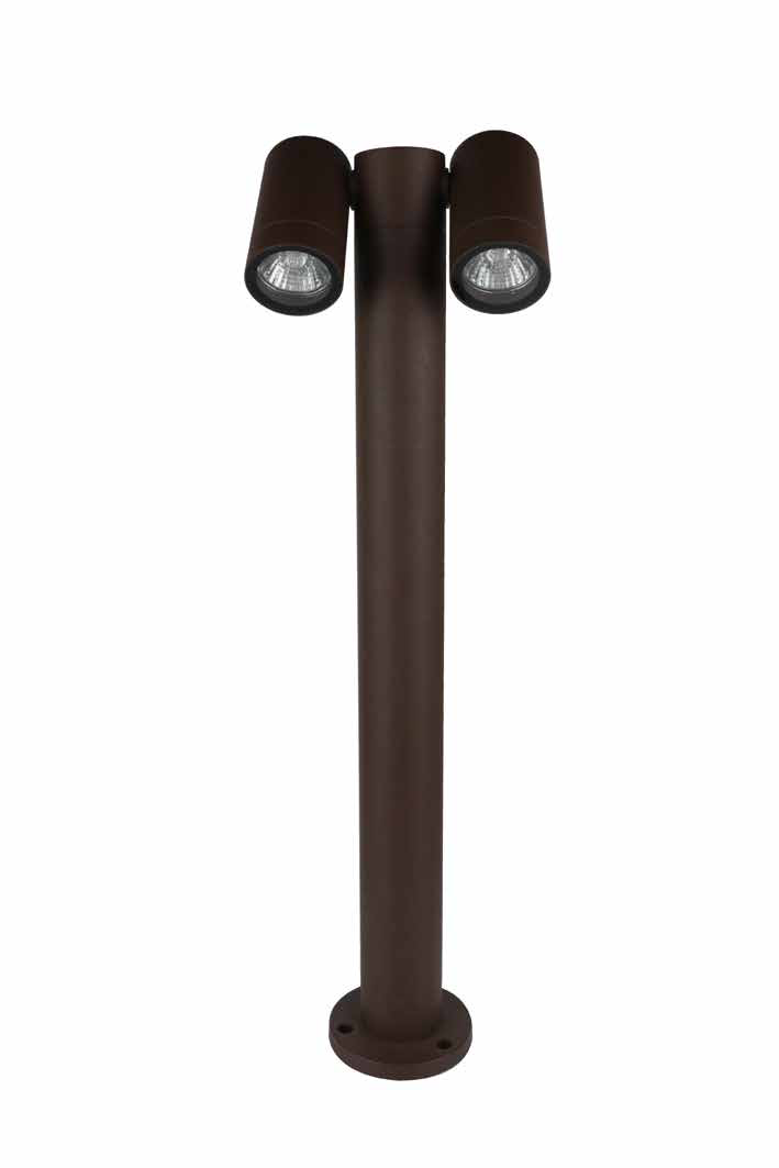 DL13122 Double-Head Garden Bollard Post Light (GU10, IP65)